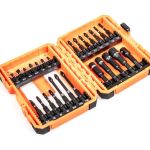 סט 26 חלקים ביטים ובוקסות מגנטיים S2 מושחרים למברגת אימפקט במארז פלסטיק-- איכותי במיוחד