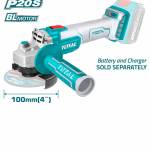 משחזת זווית נטענת 4.5" מבית TOTAL (גוף בלבד) אחריות שנה!