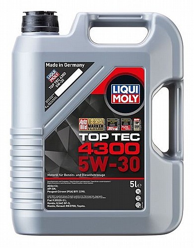 d9ac1a0b052c464e9e4bfdf723d9beda שמן מנוע LIQUI MOLY TOP TEC 4300 5W30 5L – תמונה 1