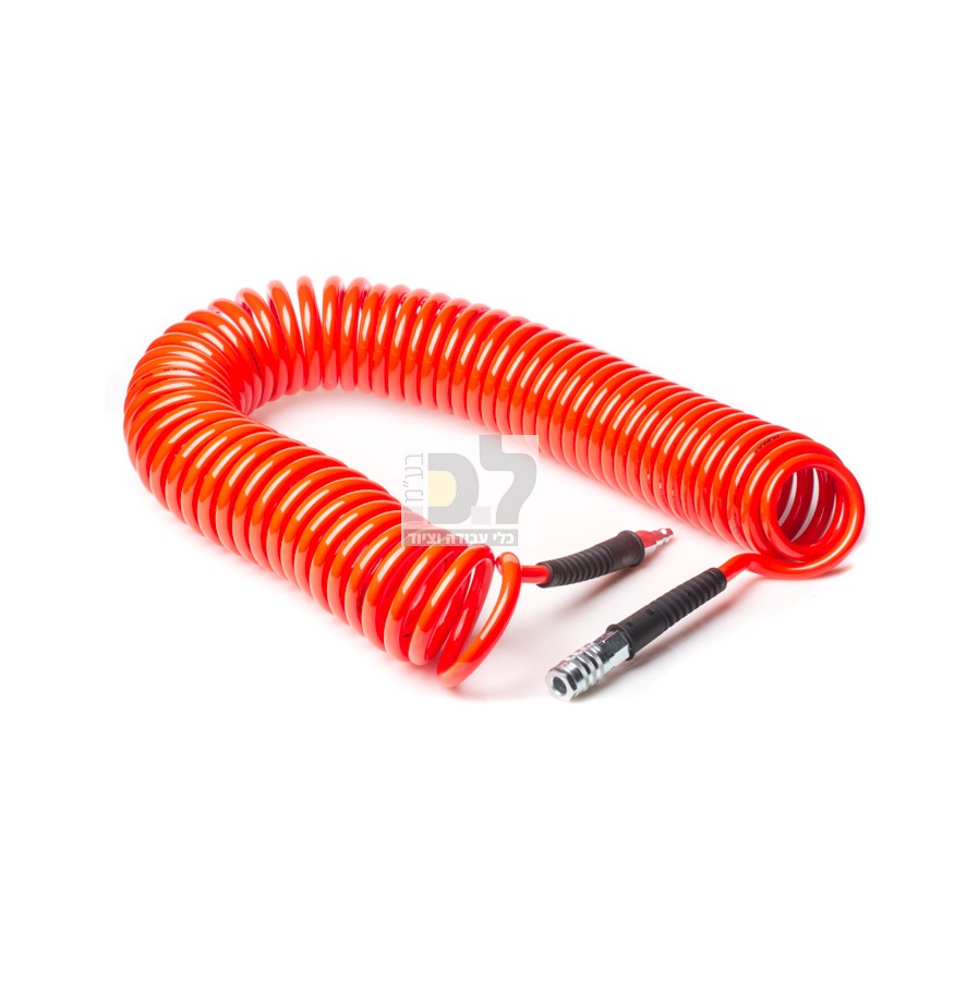 lk_1031320_81 צינור אויר "1/4 15 מטר ספיראלי מקצועי כולל חיבורי אויר מהירים – תמונה 1