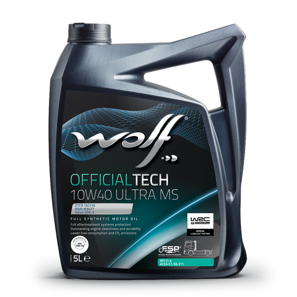 wolf-officialtech-10w40-ultra-ms WOLF OFFICIAL TECH ULTRA 10W40 -שמן מנוע סינטטי מלא - 5 ליטר – תמונה 1